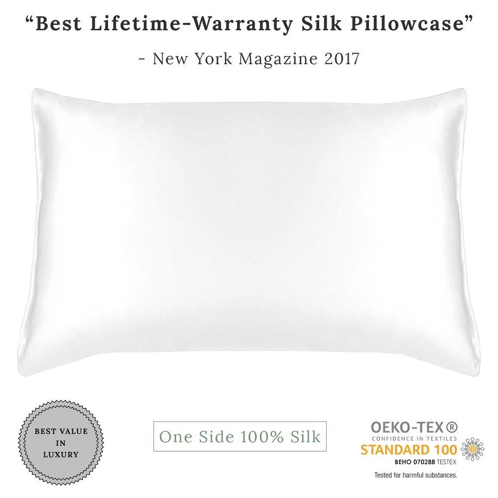 MYK Silk Pillowcase with Cotton Underside