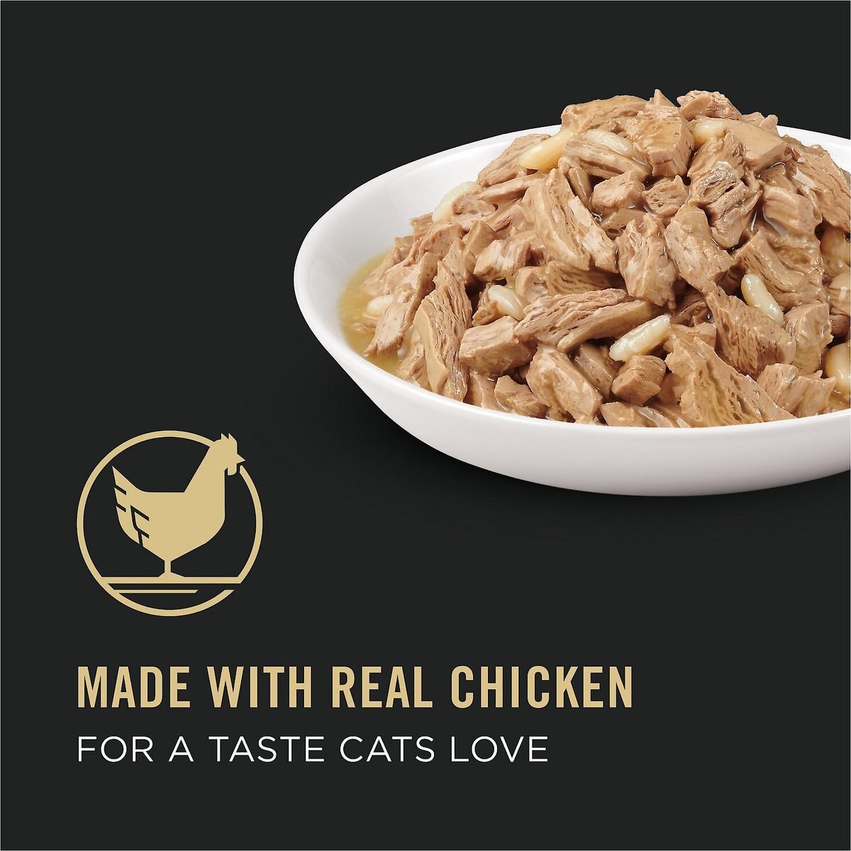 Purina Pro Plan Adult Chicken and Rice Entree in Gravy Canned Cat Food