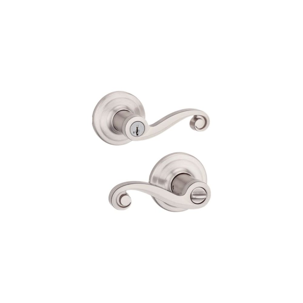 Satin Nickel Signature Series Keyed Entry Lido Door Lever