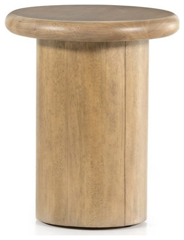 Damaris End Table Charcoal Parawood Solid   Modern   Side Tables And End Tables   by Virgil Stanis Design  Houzz