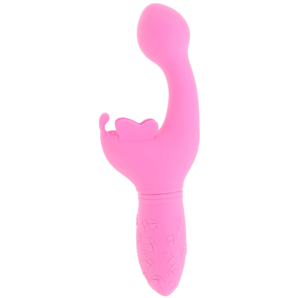 Rechargeable Butterfly Kiss Vibrator in Pink