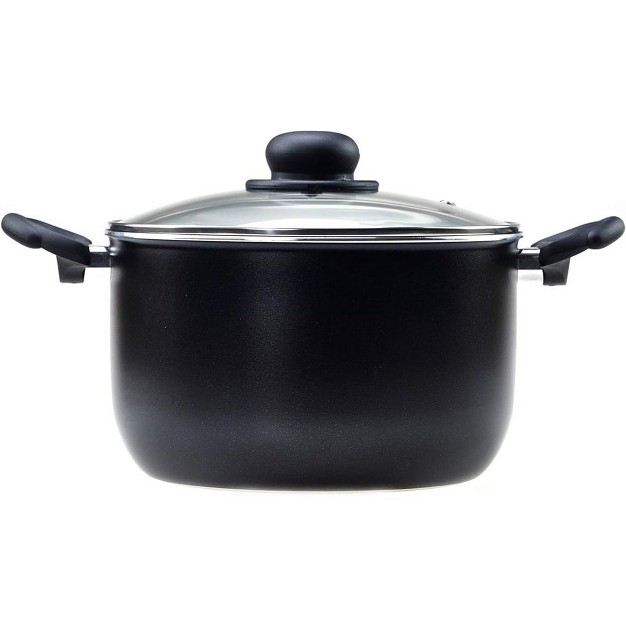 Ravelli Italia Linea 30 Non Stick Stock Pot With Glass Lid 3 2 Quart Italian Elegance For Exceptional Cooking