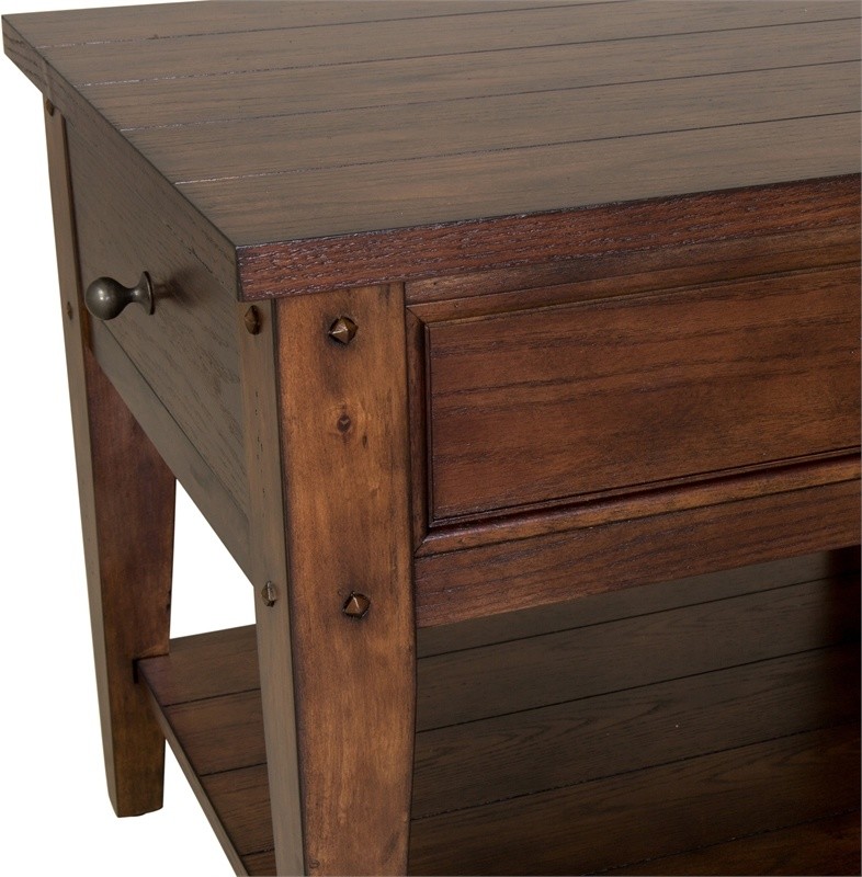 2 Piece Coffee Table and End Table Set in Oak   Transitional   Coffee Table Sets   by Homesquare  Houzz