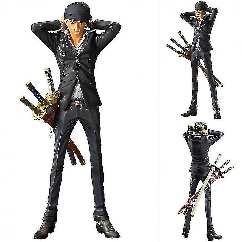 16cm Anime One Piece Roronoa Zoro Figure Tied Turban Action Model