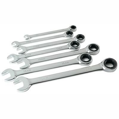 Titan Tools 17350 Titan 7-Piece SAE Ratcheting Combination Wrench Sets