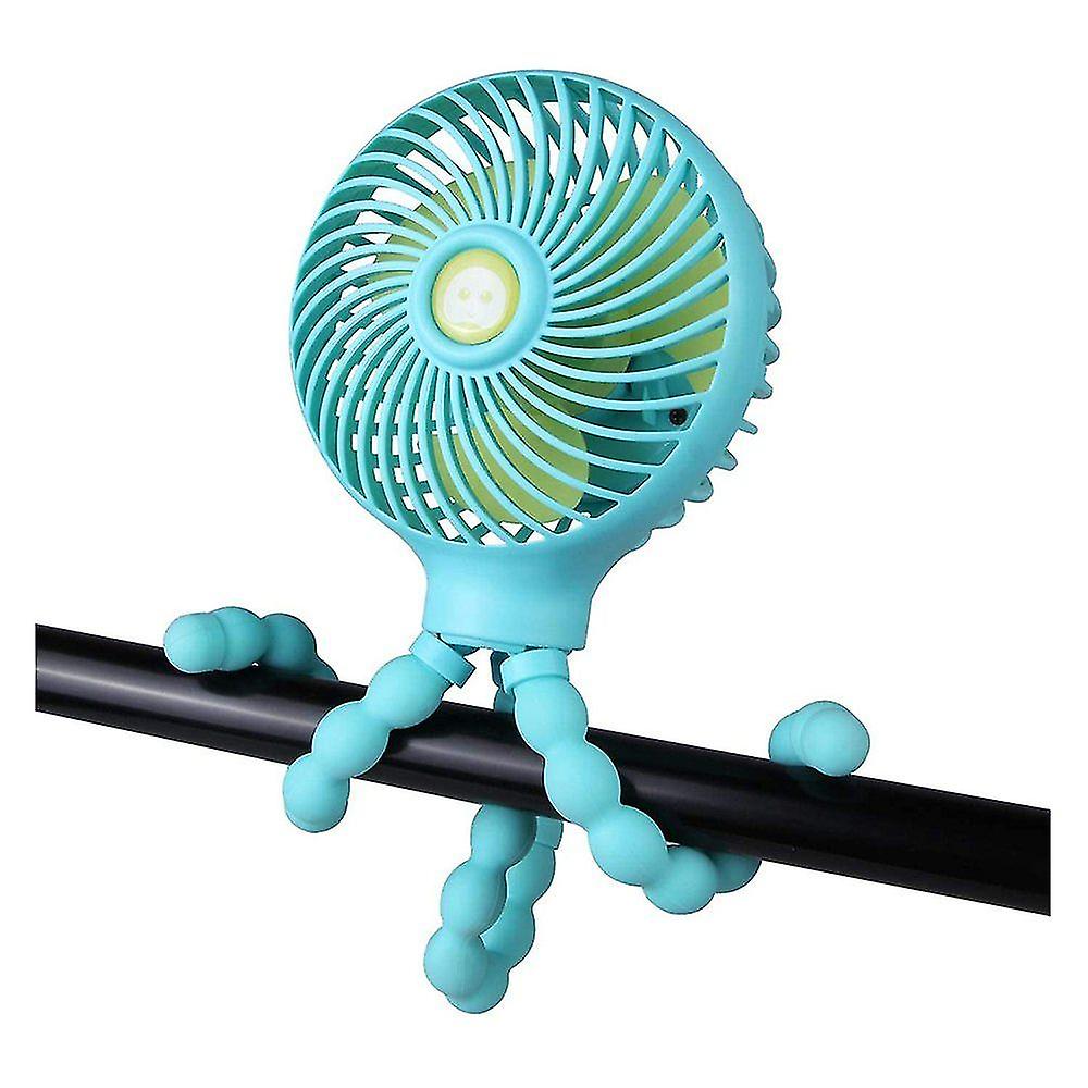 Mini Usb Fan Mini Handheld Stroller Fan Portable With Flexible Tripod Rechargeable Usb Fan 3 Speeds