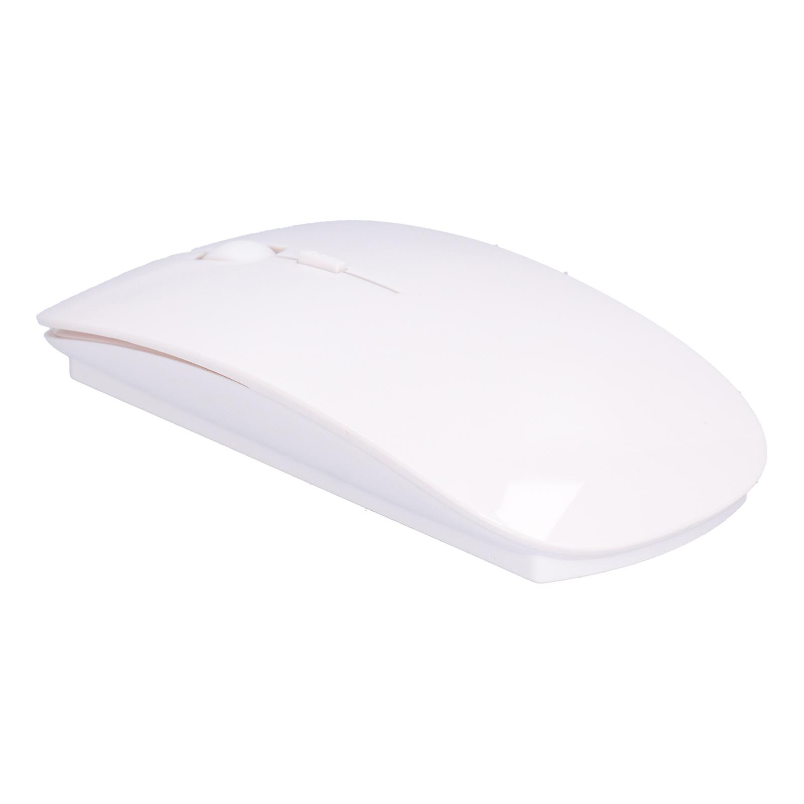 Wireless Mouse Smart Slim Portable 2.4g Cordless Mouse With Usb Receiver For Office Laptop Computer Tabletwhite