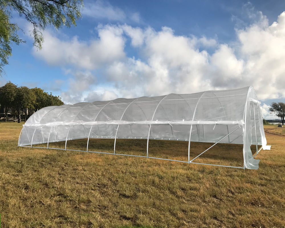 40'x16' Clear Greenhouse with Round Arch - Large Walk-in Nursery By DELTA Canopies