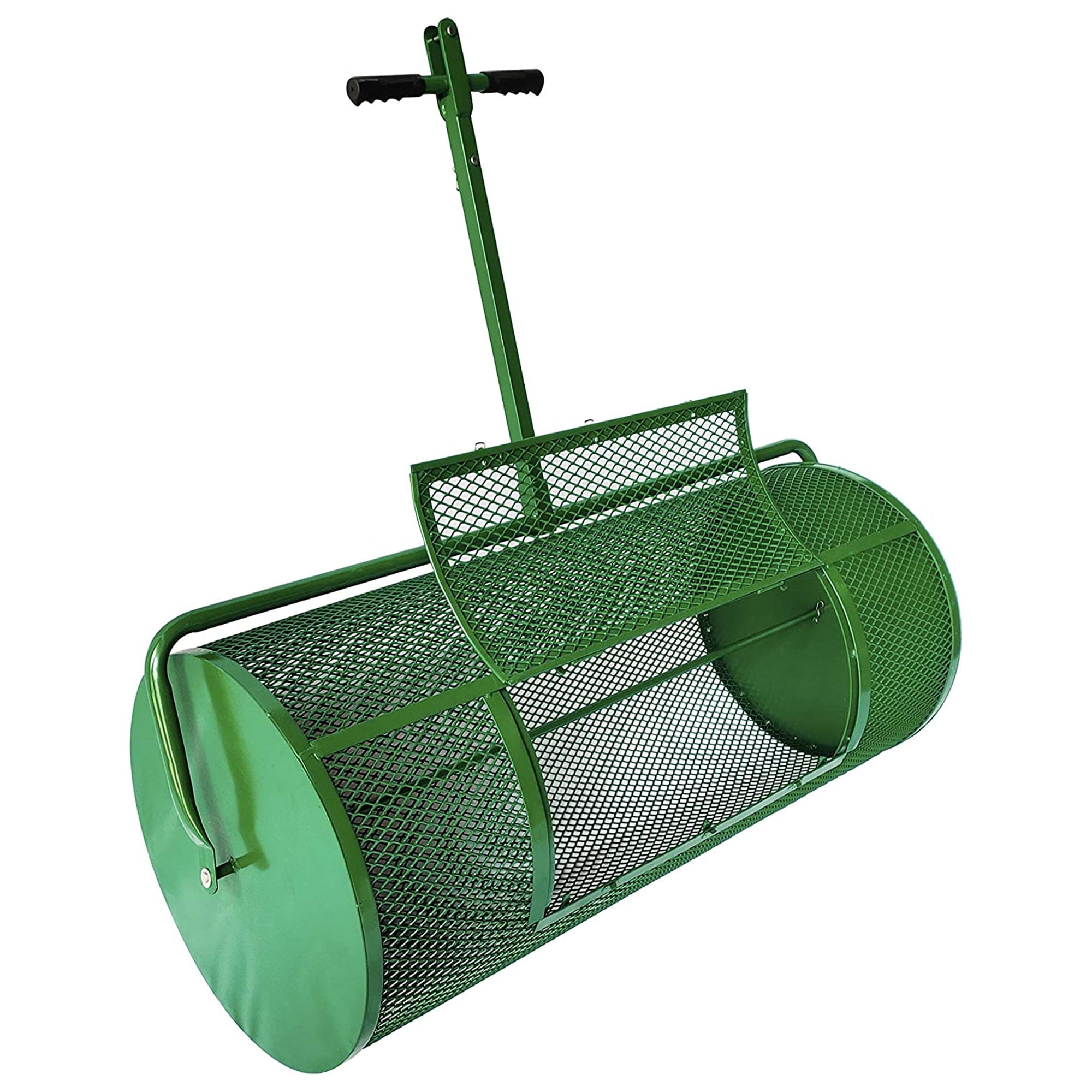 Landzie 44 Inch Metal Basket Lawn and Garden Topdressing Yard Spreader