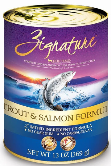 Zignature Trout and Salmon Limited Ingredient Formula Canned Dog Food andndash; Pet Empire and Supplies