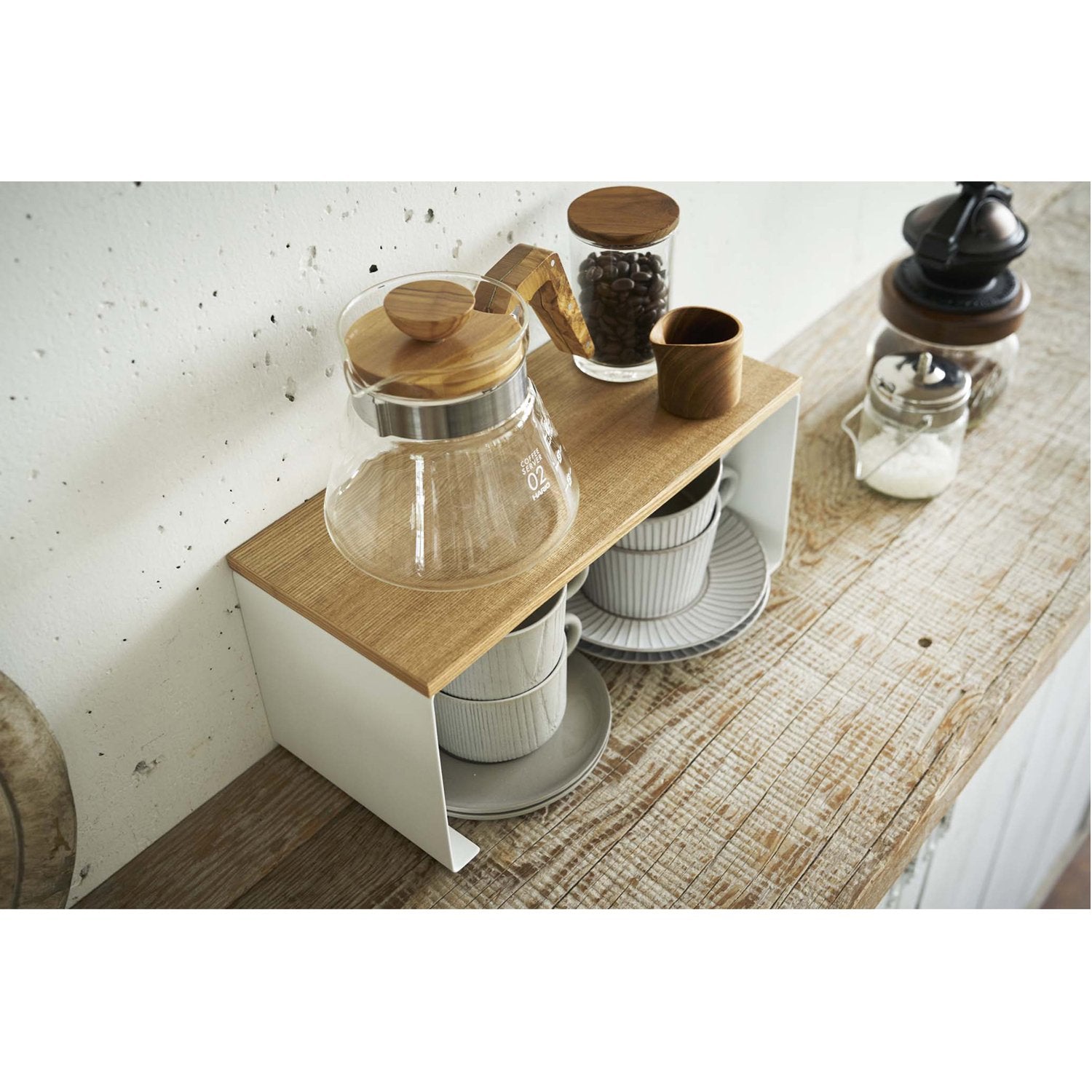 Tosca Wood-Top Stackable Kitchen Rack - Small