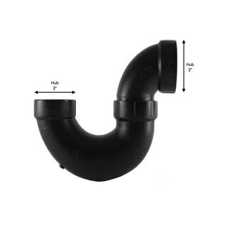 Charlotte Pipe 2 in. ABS DWV P-Trap ABS00706X0800HD