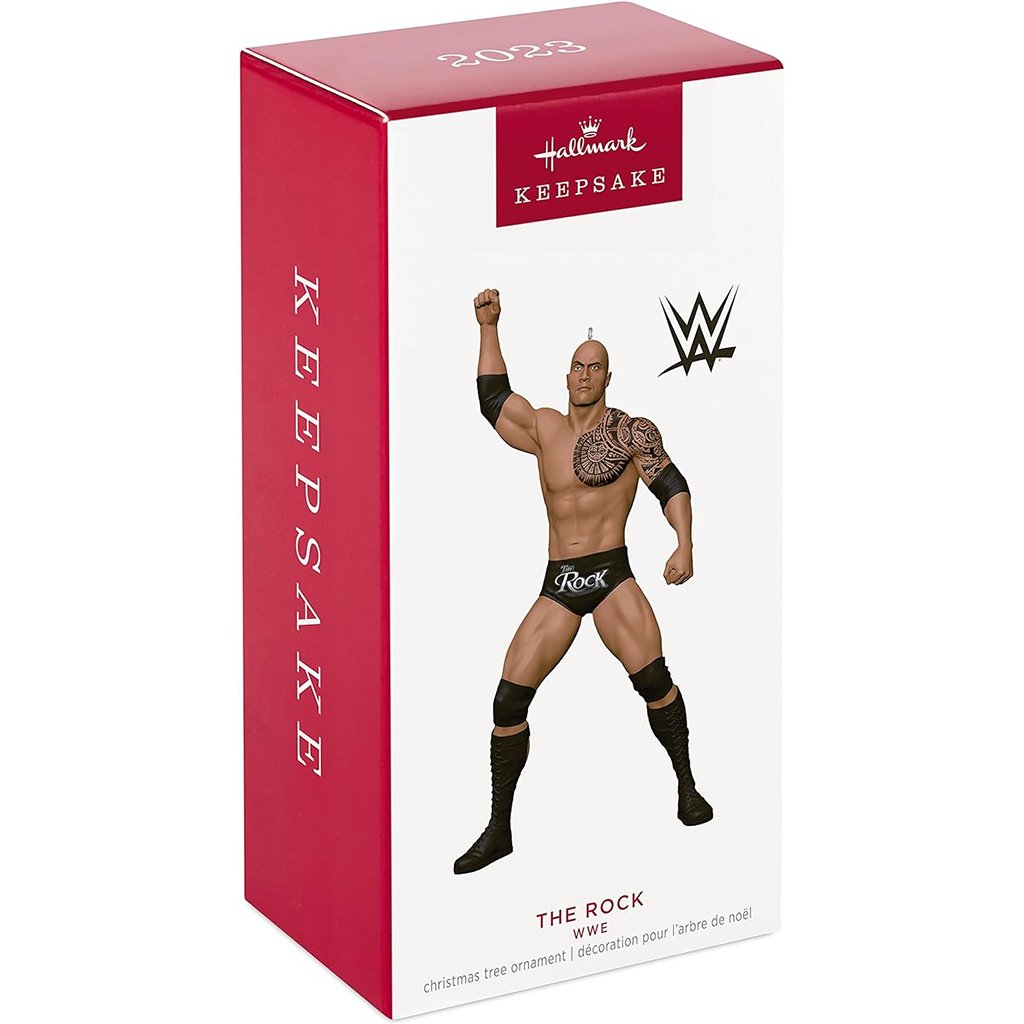 Hallmark  2023 Keepsake Ornament WWE The Rock Wrestling