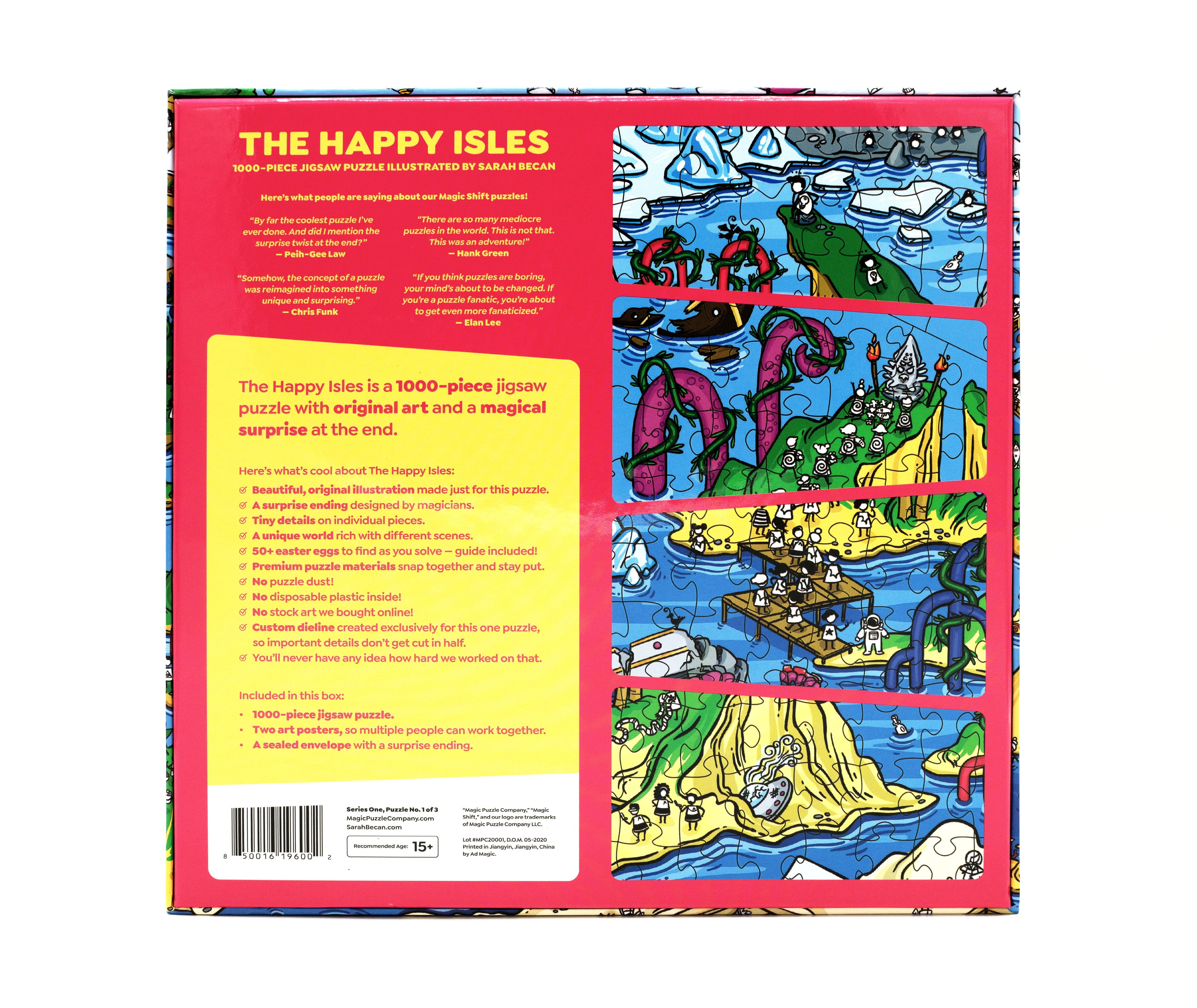 The Happy Isles - 1000-Piece Jigsaw Puzzle from The Magic Puzzle Company