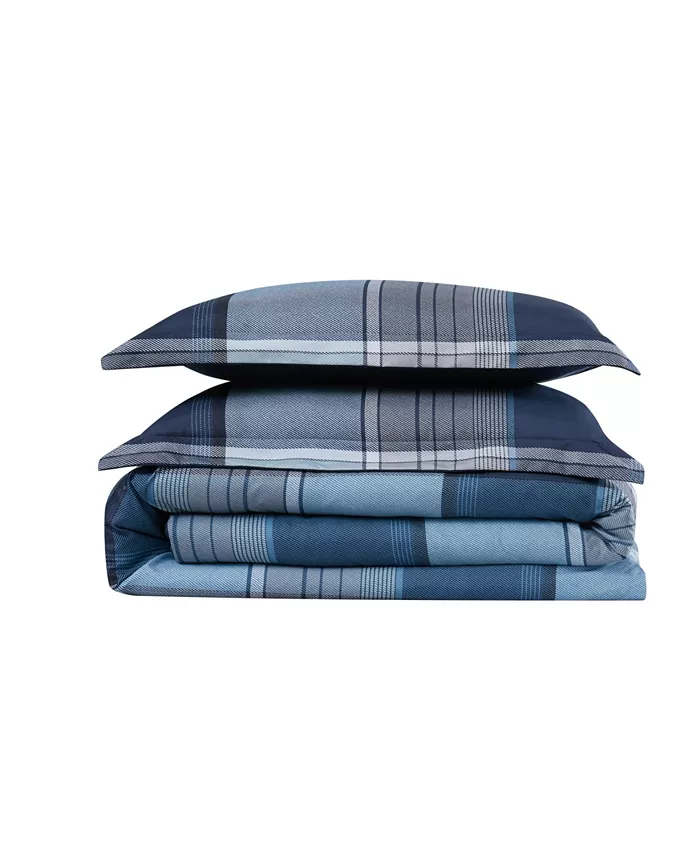 Truly Soft Trey Plaid Twin XL Comforter Set