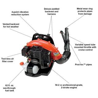 ECHO 21.2 cc 2-Cycle Gas String Trimmer and 58.2 cc 2-Cycle Backpack Leaf Blower Combo Kit (2-Tool) V-RAHBAF