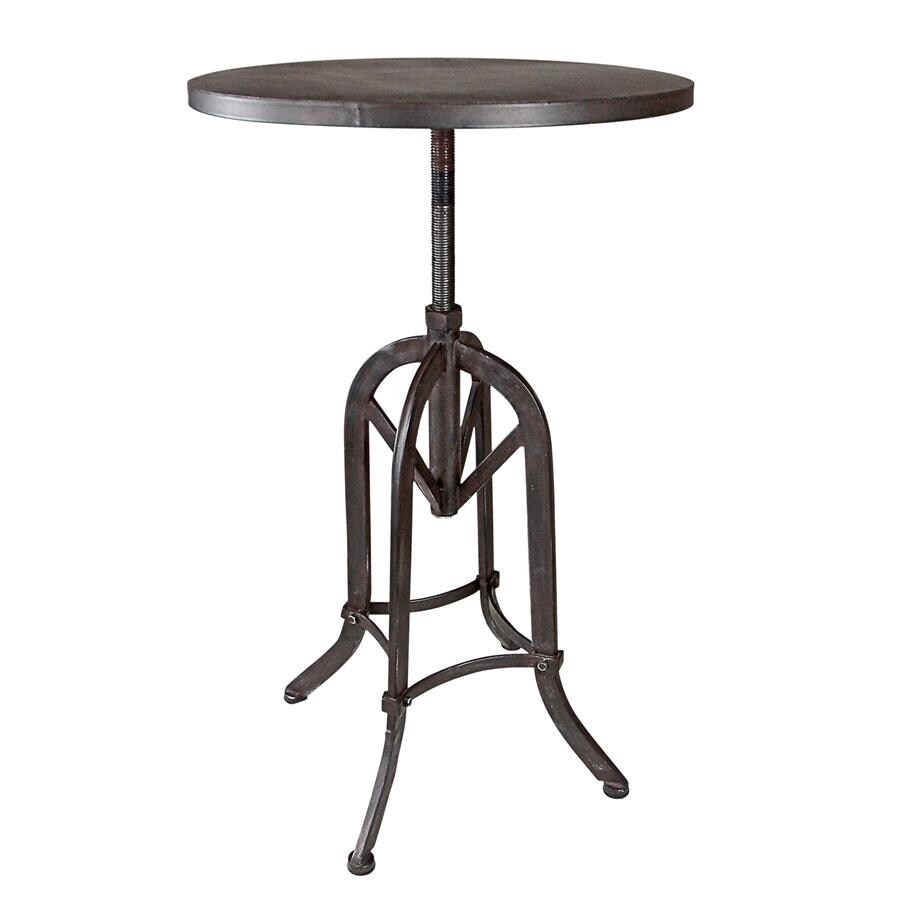 Design Toscano Industrial Revolution Adjustable Height Side Table