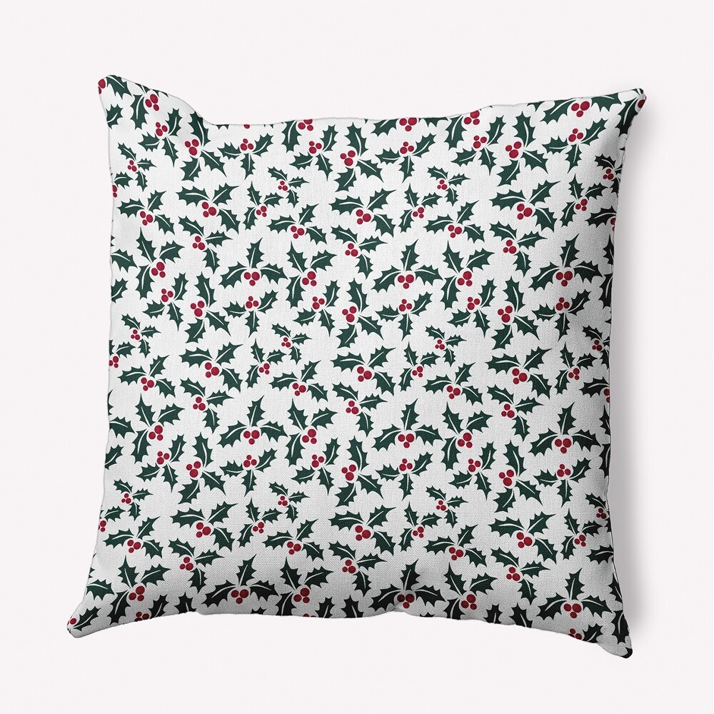 Holly Bush Accent Pillow