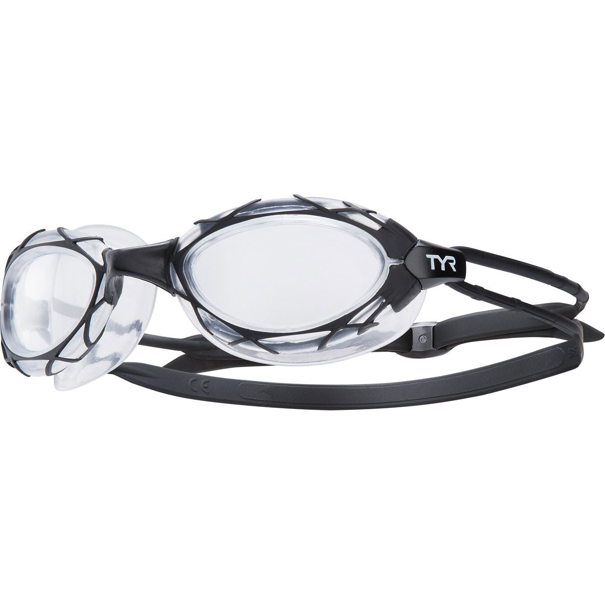 TYR Nest Pro Nano Goggle: Clear Frame/Clear Lens