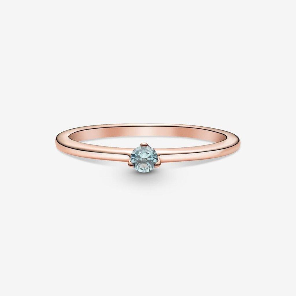 PANDORA  Light Blue Solitaire Ring