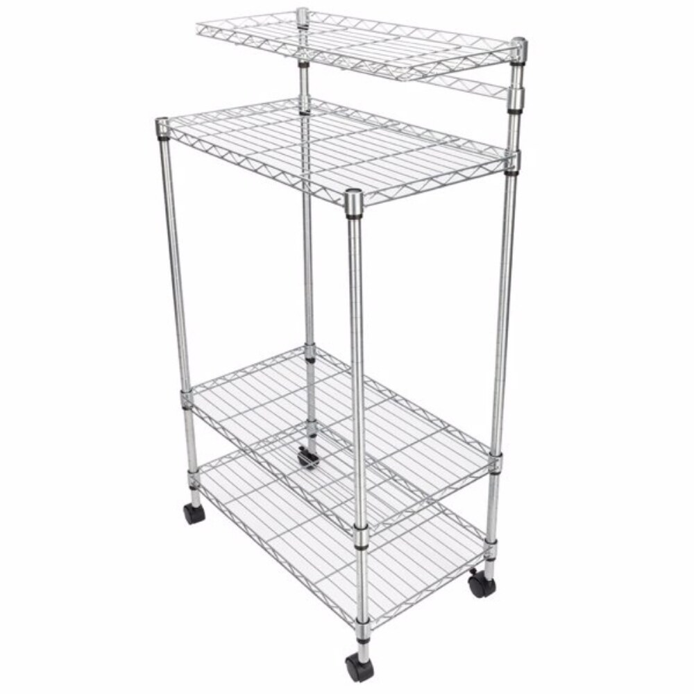 4 Layer Adjustable Kitchen Bakers Rack Shelf Microwave Oven Stand Storage Cart   23.62\