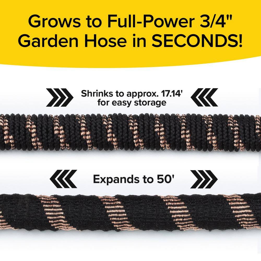 Pocket Hose Copper Bullet 34 in. Dia x 50 ft. Expandable 650 psi Lightweight Lead-Free Kink-Free Hose 16260