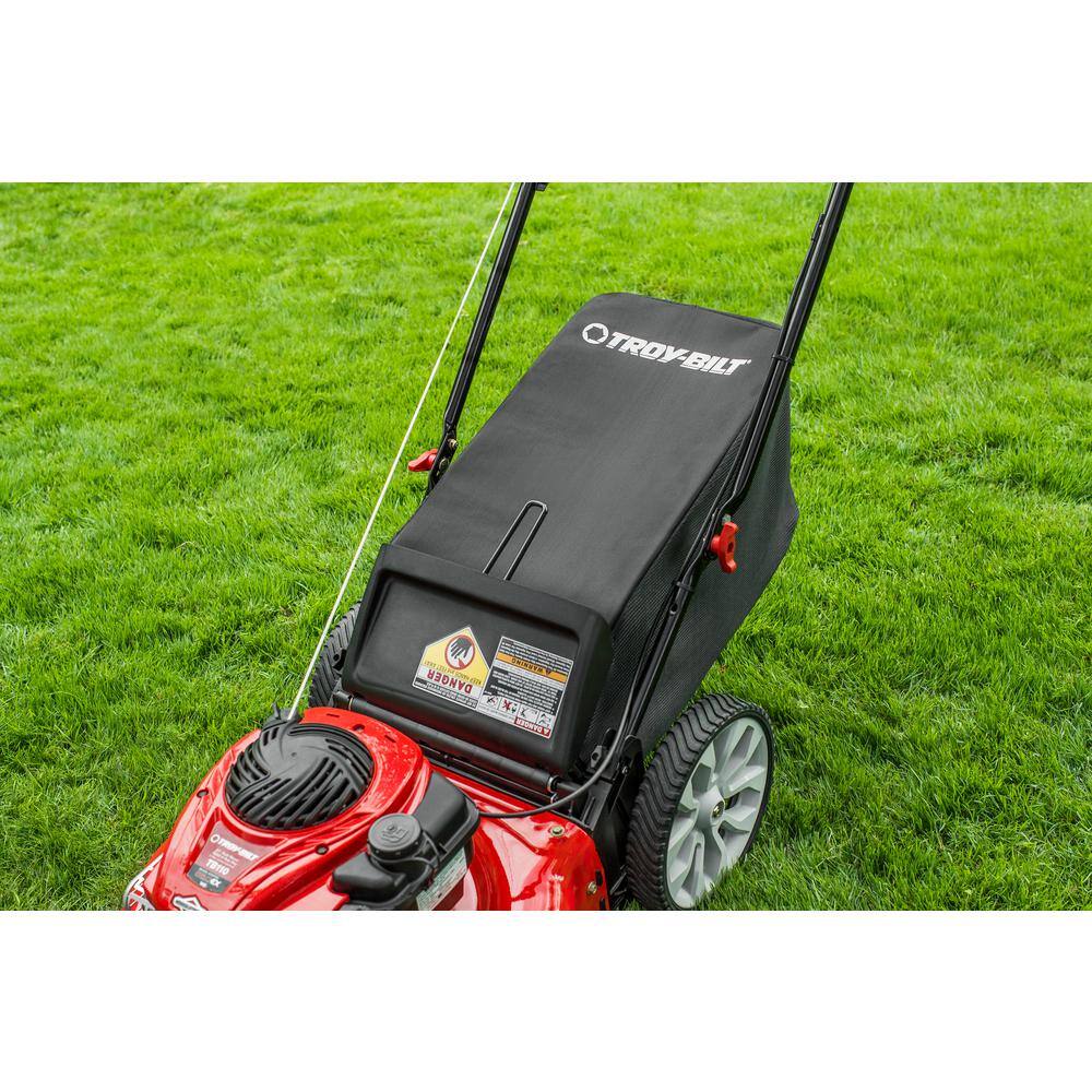 Troy-Bilt 21in. 140cc Briggs  Stratton Gas Push Lawn Mower with Rear bag and Mulching Kit Included TB110