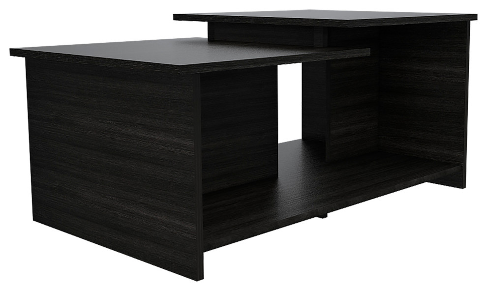 DEPOT E SHOP Leanna 3 Coffee Table  Black   Transitional   Coffee Tables   by DEPOT ESHOP LLC  Houzz