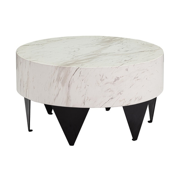 Mimi White Marble Coffee Table