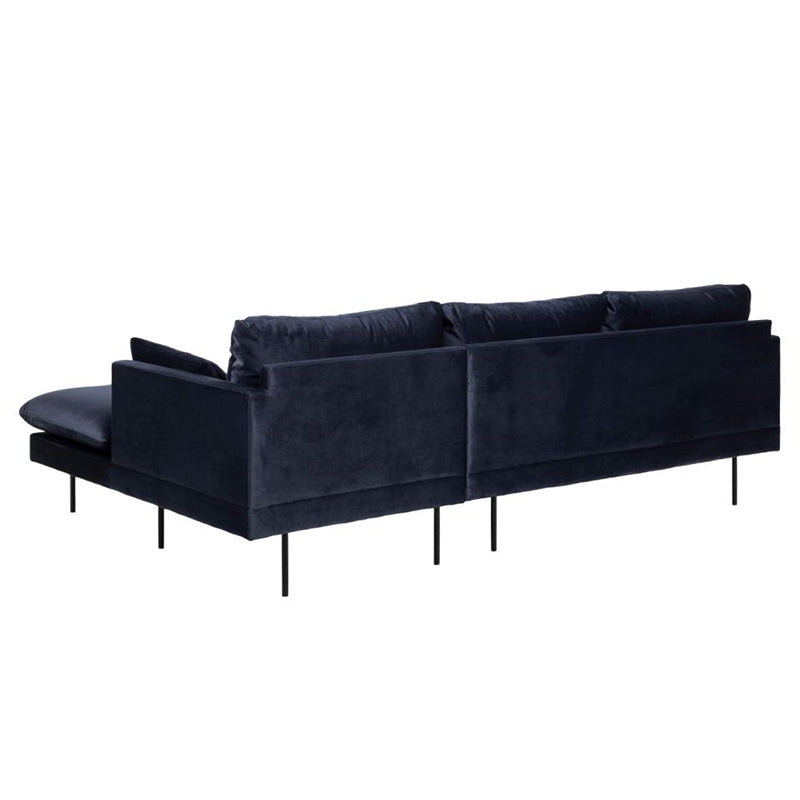 AKEMI 3 Seater Sofa with Right Chaise - Blue