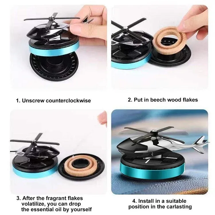 🔥BIG SALE - 47% OFF🔥🔥-🎁Metal Solar Helicopter Air Freshene