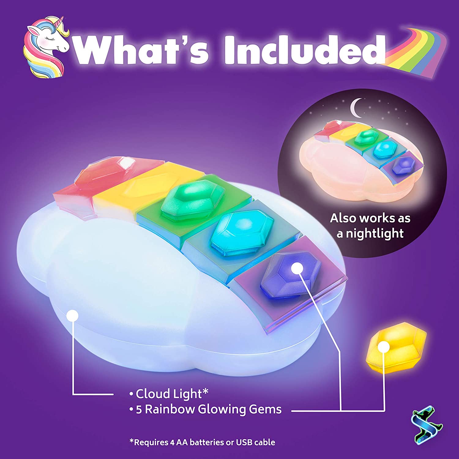 Protectors of The Rainbow: A Glow-in-the-Dark Unicorn Game - Part Hide and Go Seek Game， Part Fantasy Toy - Great for Birthdays， Playing at Home and Scavenger Hunts