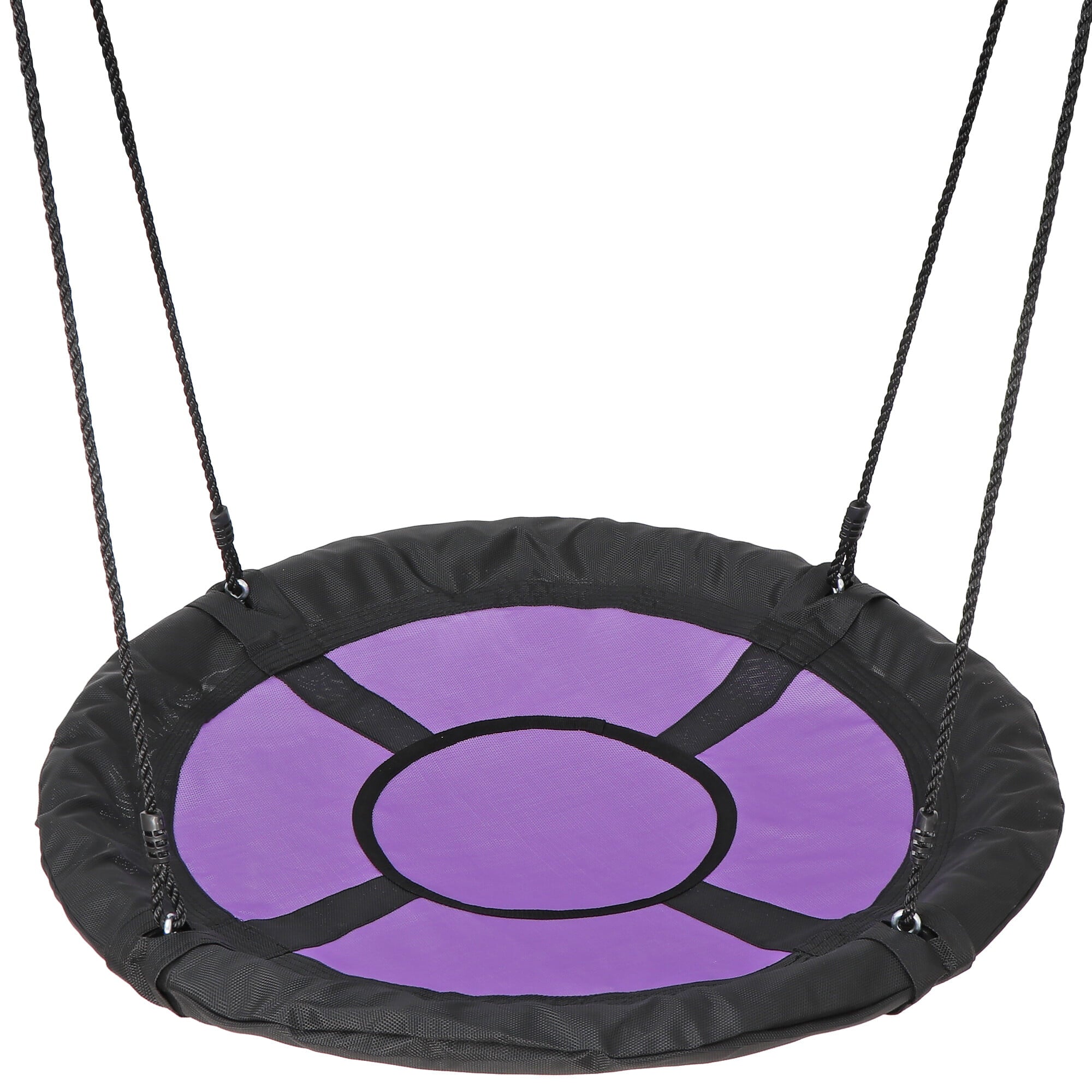 ZENY 40-inch Waterproof Saucer Web Swing Saucer Tree Swing with Tree Rope， Purple