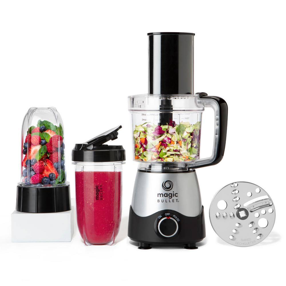 NutriBullet Kitchen Express 16 oz. Single Speed Silver Blender with 3.5 Cup Work Bowl and Lid MB50200