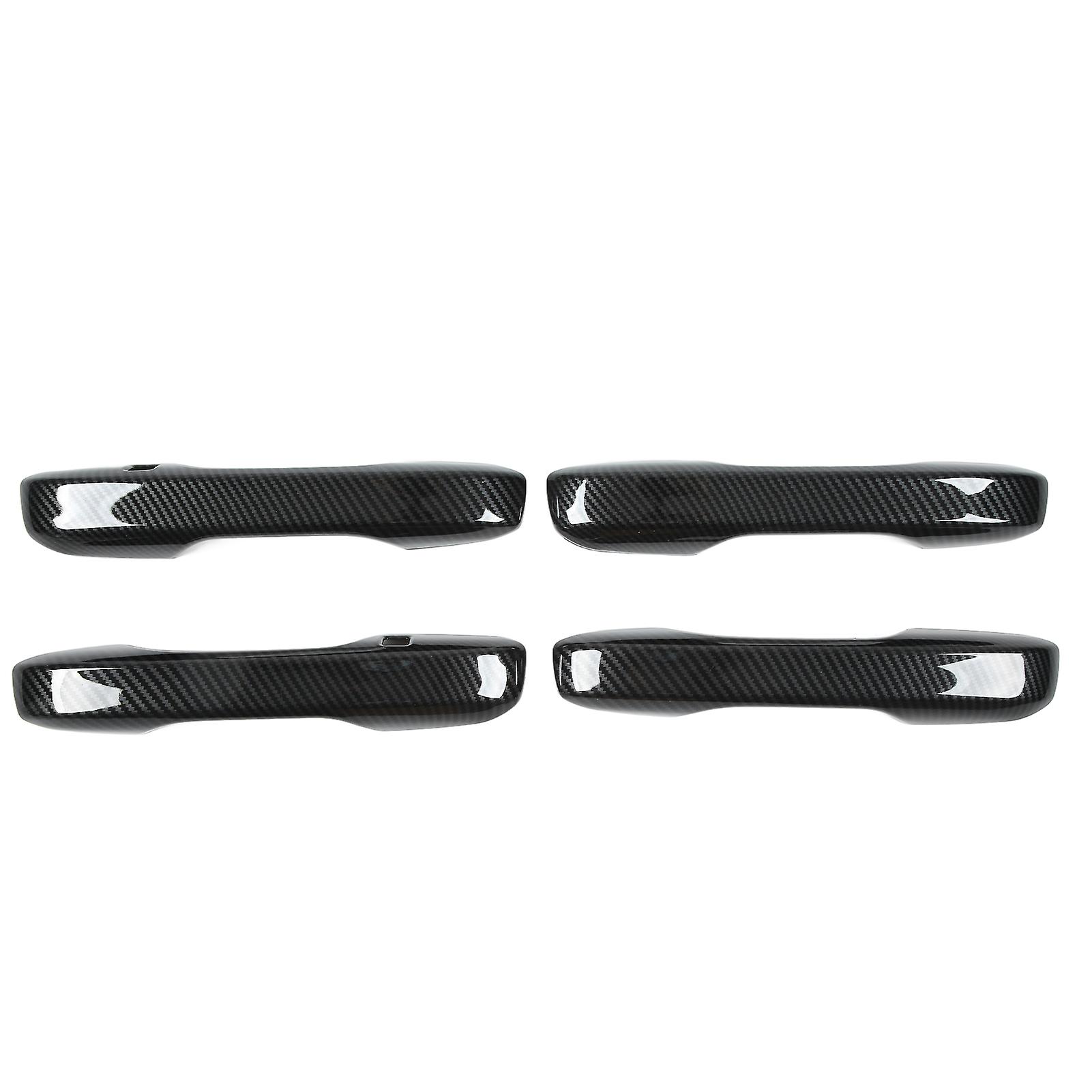 4pcs Outside Door Handle Trim Carbon Fiber Color Abs Stylish Replacement For Civic 11th 2022