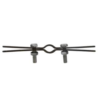 JONES STEPHENS 4 in. x 13-12 in. Overall Width Carbon Steel Riser Clamp for Schedule 40 Iron Pipe H70-400