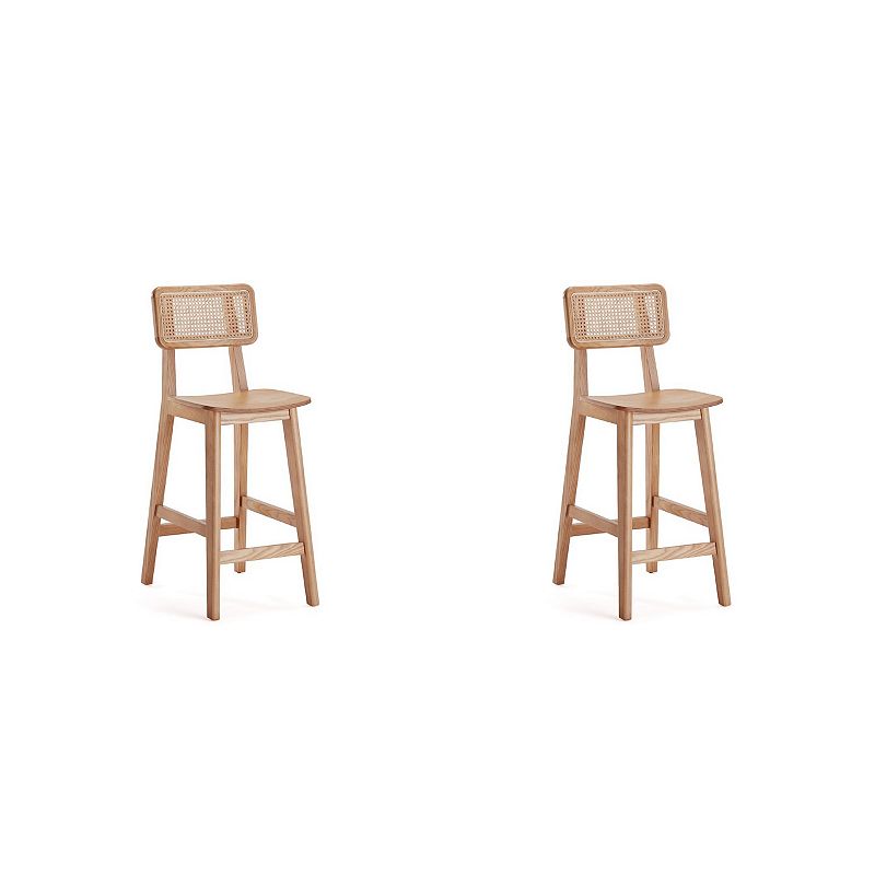 MANHATTAN COMFORT Versailles Counter Stool 2-piece Set