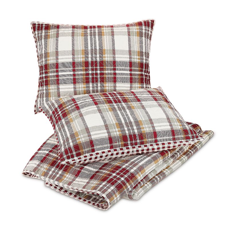 Laurel and Mayfair Camden Plaid 3-piece Quilt Set with Shams