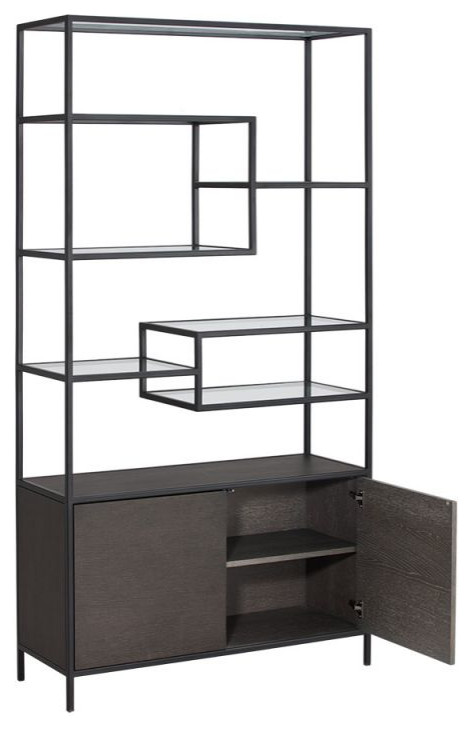 Stamos Bookcase   Industrial   Bookcases   by Sunpan Modern Home  Houzz