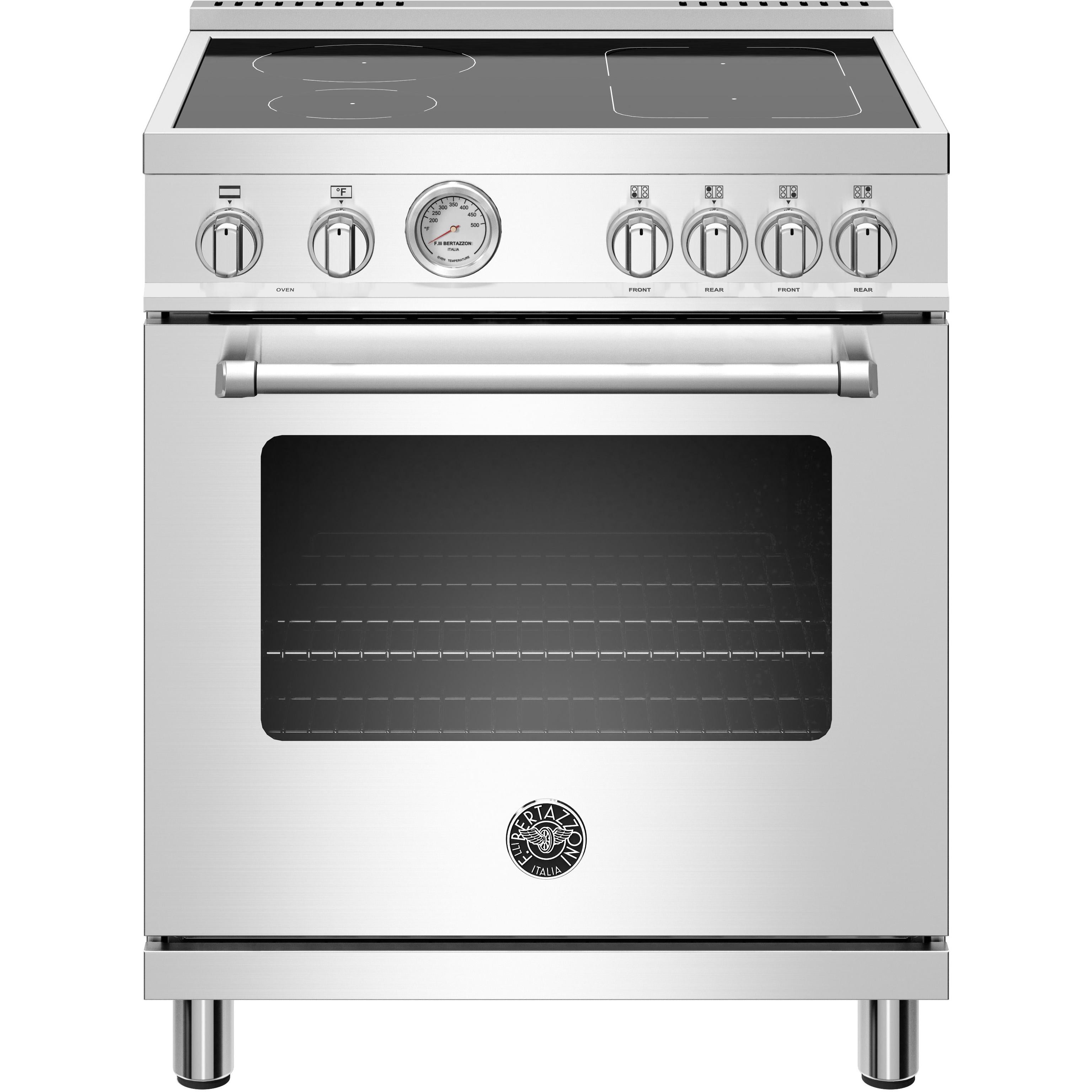 Bertazzoni 30-inch Freestanding Electric Induction Range with Convection Technology MAST304INMXE