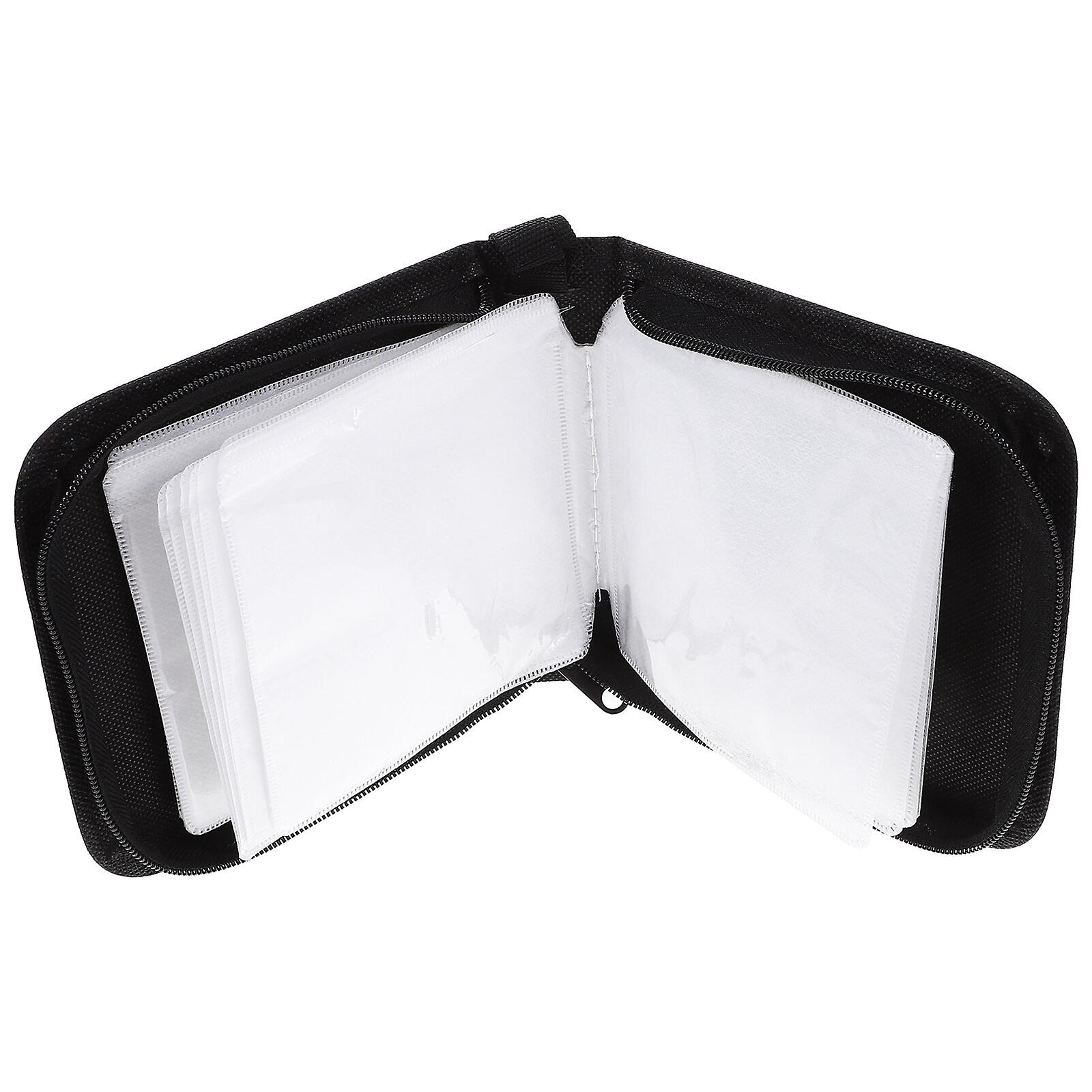 Cd Case 40 Capacity Portable Travel Dvd Case Cd Protection Bag Protective Zipper Cd Case Holder