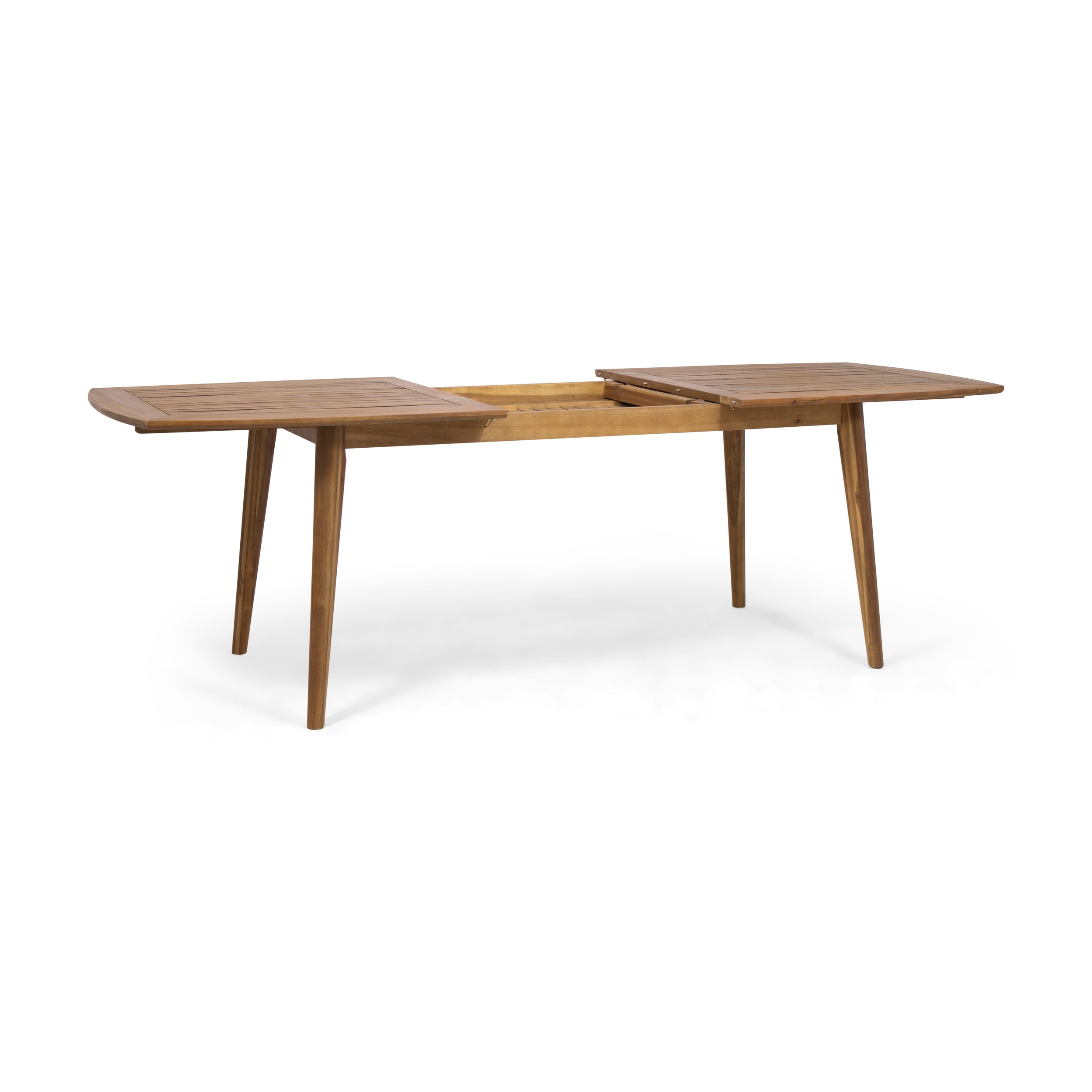 Stanford Outdoor Acacia Wood Expandable Dining Table