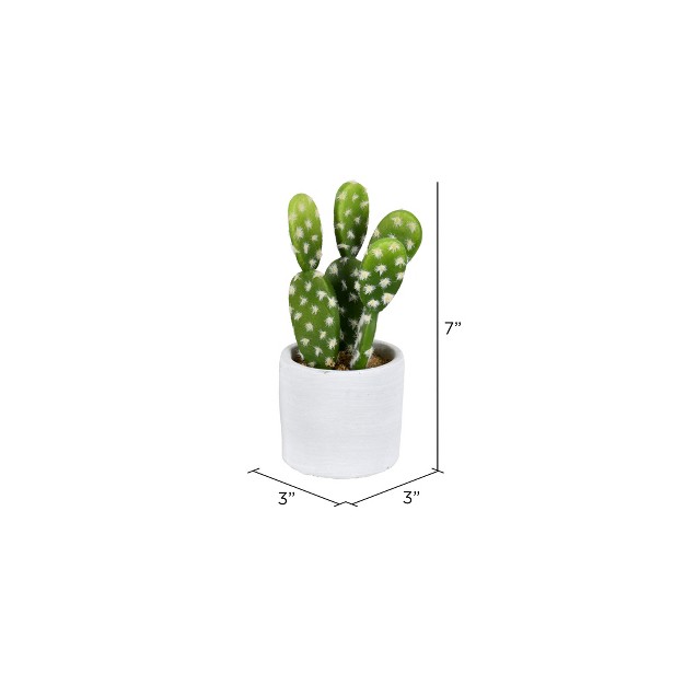 Potted Artificial Cactus Plants， Set Of 3