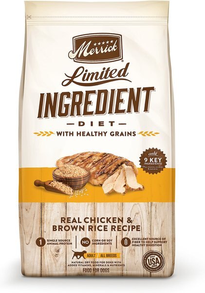 Merrick Limited Ingredient Diet with Healthy Grains Real Chicken and Brown Rice Recipe Dry Dog Food