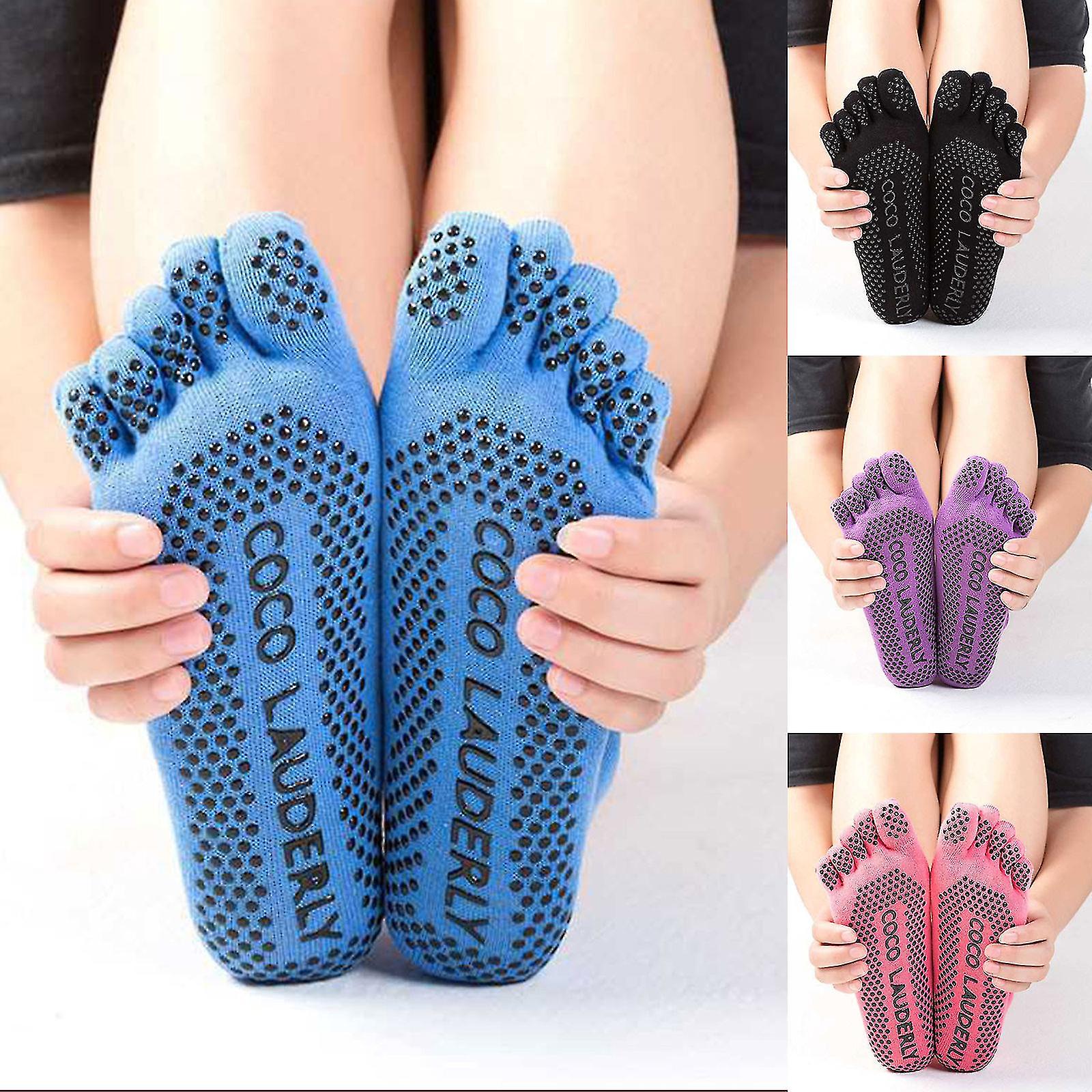 Women Non Slip Socks Gloves Set Silicone Anti Slip Fitness Yoga Accessories