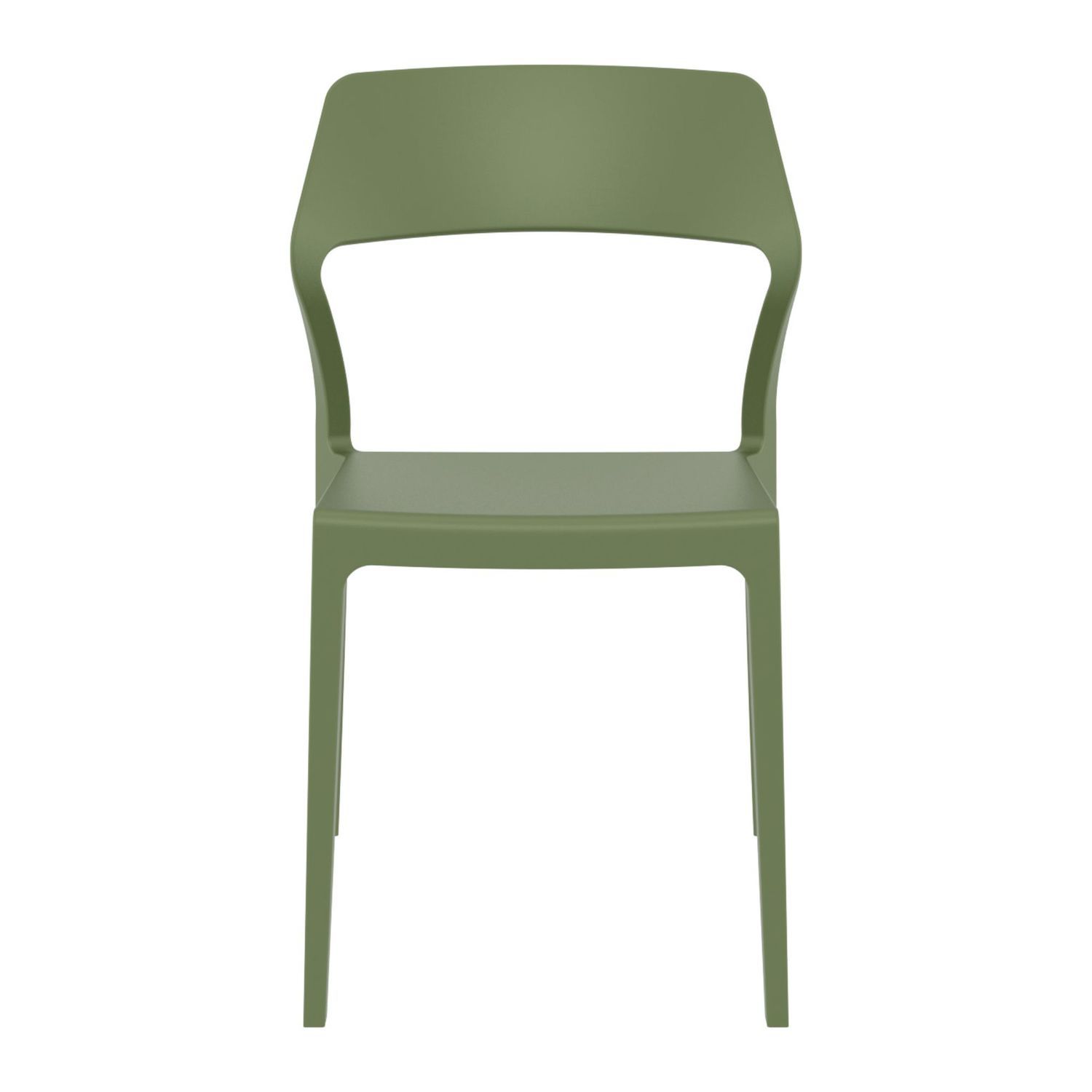 32.75 Olive Green Solid Patio Dining Chair