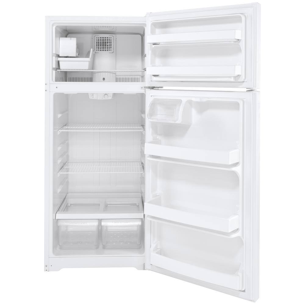 GE 17.5 cu. ft. Top Freezer Refrigerator in White GIE18DTNRWW