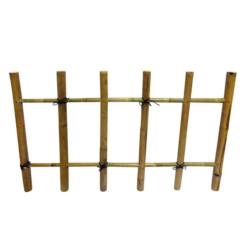 MGP 36 in. H x 60 in. L Bamboo Post and Rail Fence BRF-36