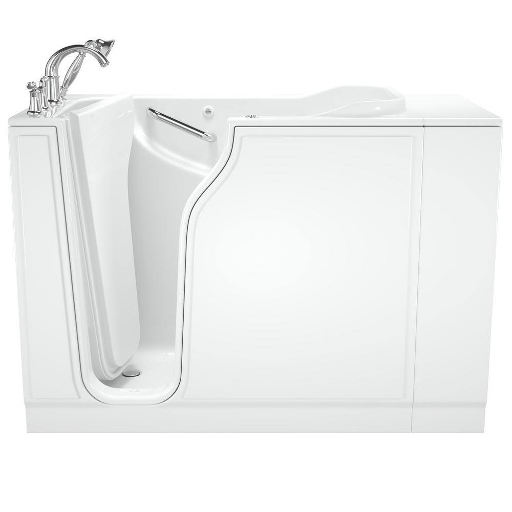 American Standard Gelcoat Value Series 52 in. Left Hand Walk-In Whirlpool Bathtub in White 3052.409.WLW-PC