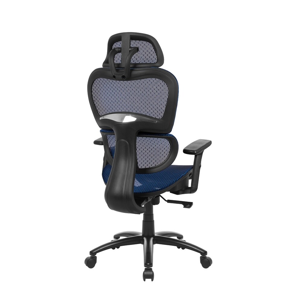 3D Arms Computer Chair Comfort Adjustable Chair with Adjustable Headrest Office Chair Back Desk Chair Rolling Industrial Chair